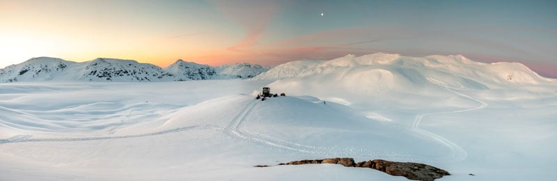 Largest Southern Temperate Ice Cap Panoramic