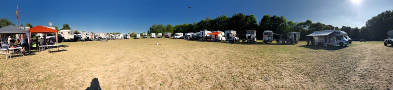 Panoramic View Of The Germany Camper Meeting