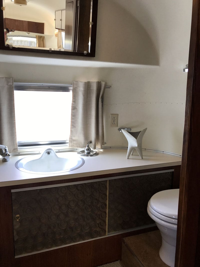 Bath Vanity With Original Sink And Cupboard Doors. Fixtures Are New But Nearly Identical To The Originals.