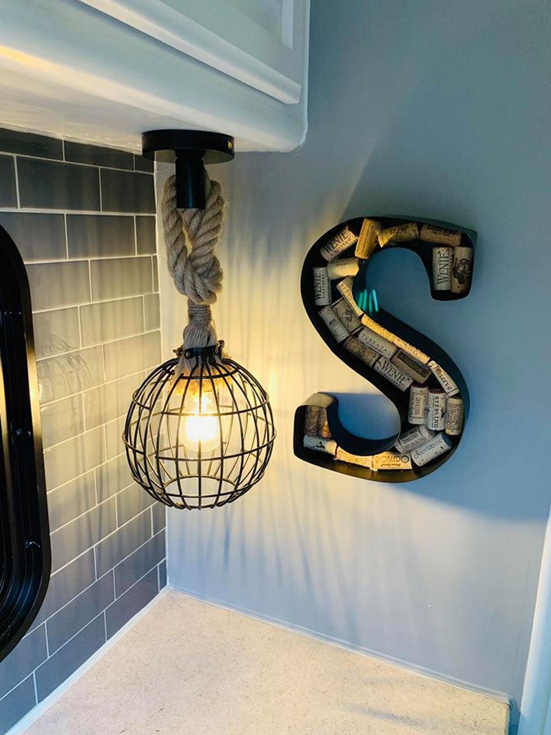 Lance Camper Mobile Beach House lights
