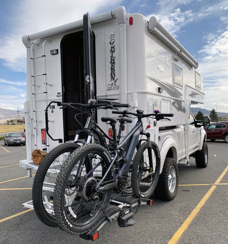 Northern Lite Camper with Swing Away Bike Rack