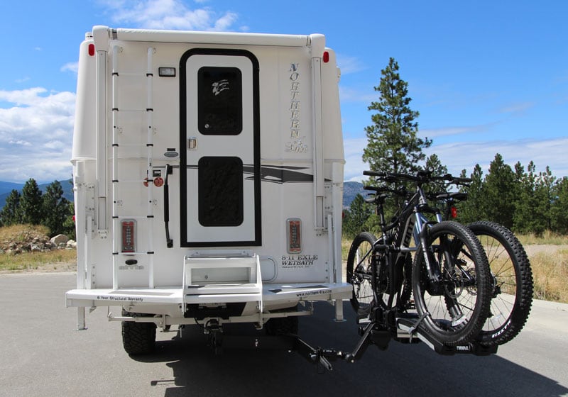 Hitch Bike Rack used with Northern Lite camper