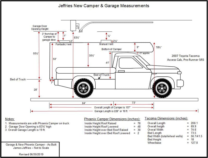 RV Garage New Camper As Built