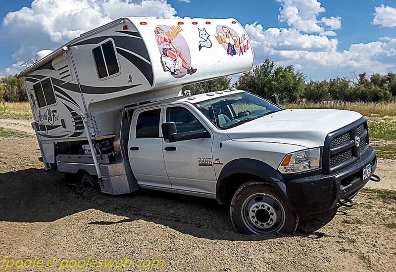 Rear Tires Stuck In Mud Camper