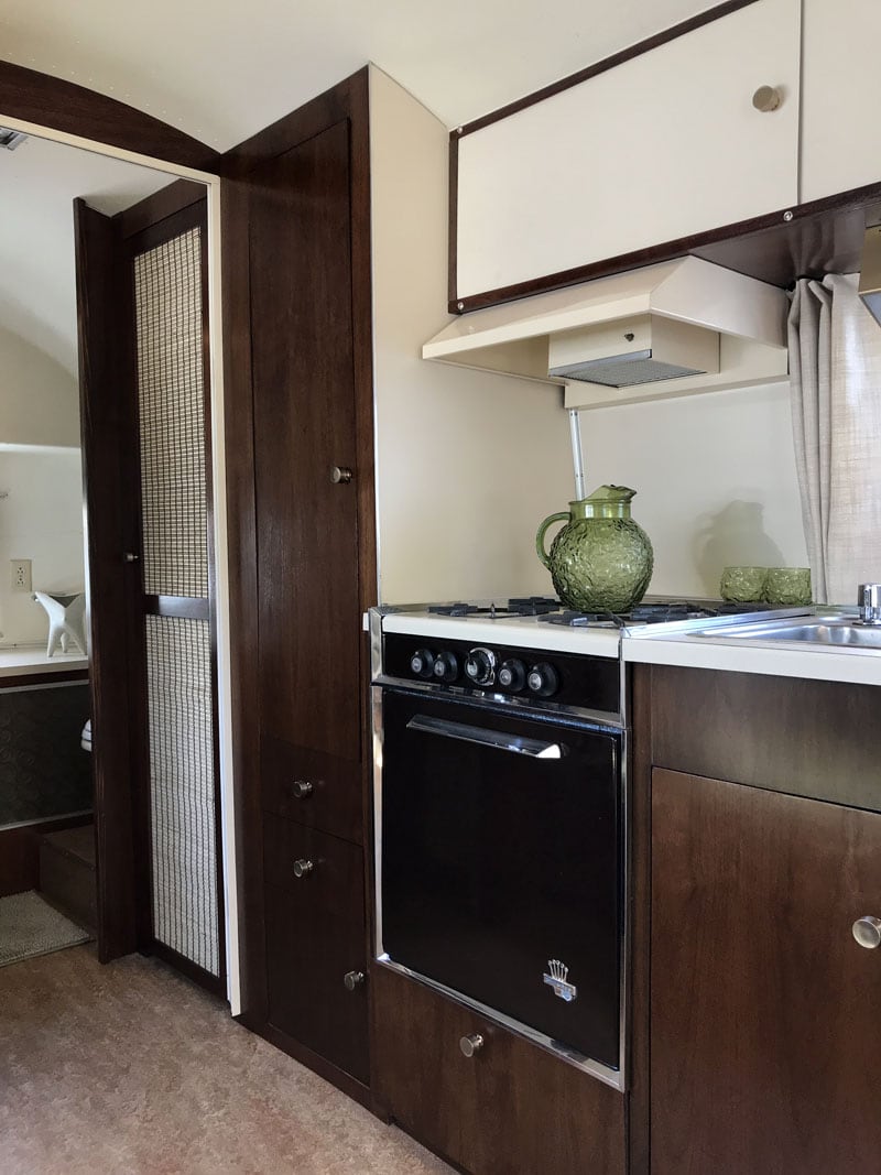 Refurbished Airstream Kitchen