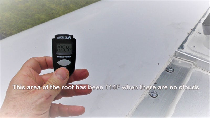 Roof Temp Before Tropi Cool