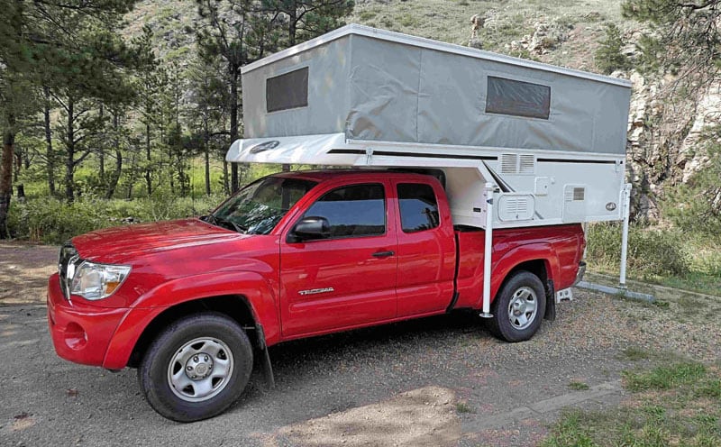 Slide in Custom Camper On Tacoma