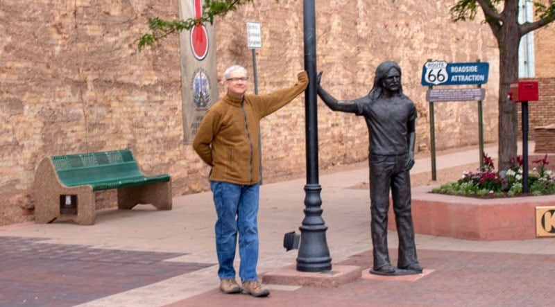 Winslow Hippie Dude Statue