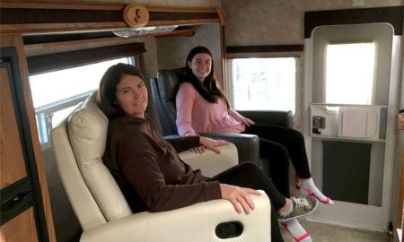 Sitting Comfortably In Recliners In Camper