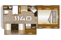 2020 Arctic Fox 1140 Dry Bath Floor Plan