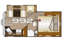 2020 Arctic Fox 992 Floor Plan