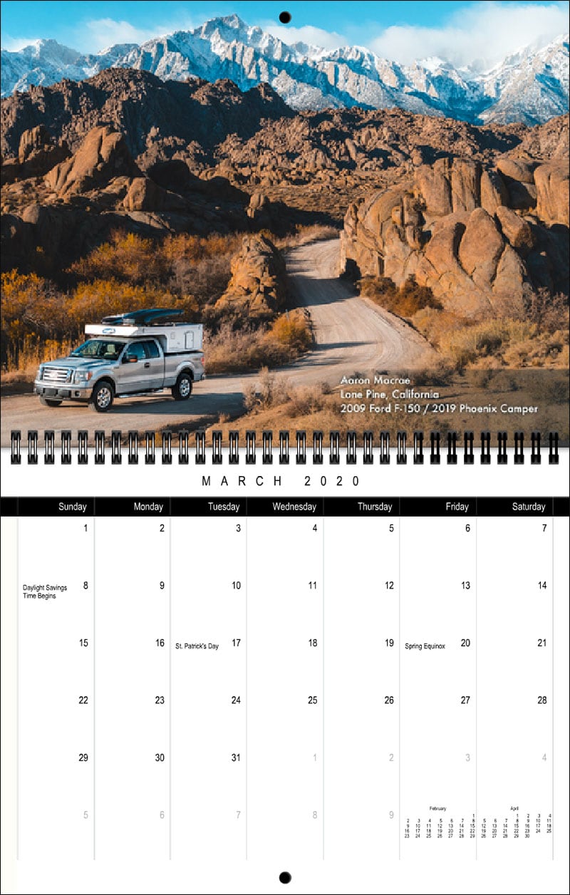 2020 TCM Calendar March