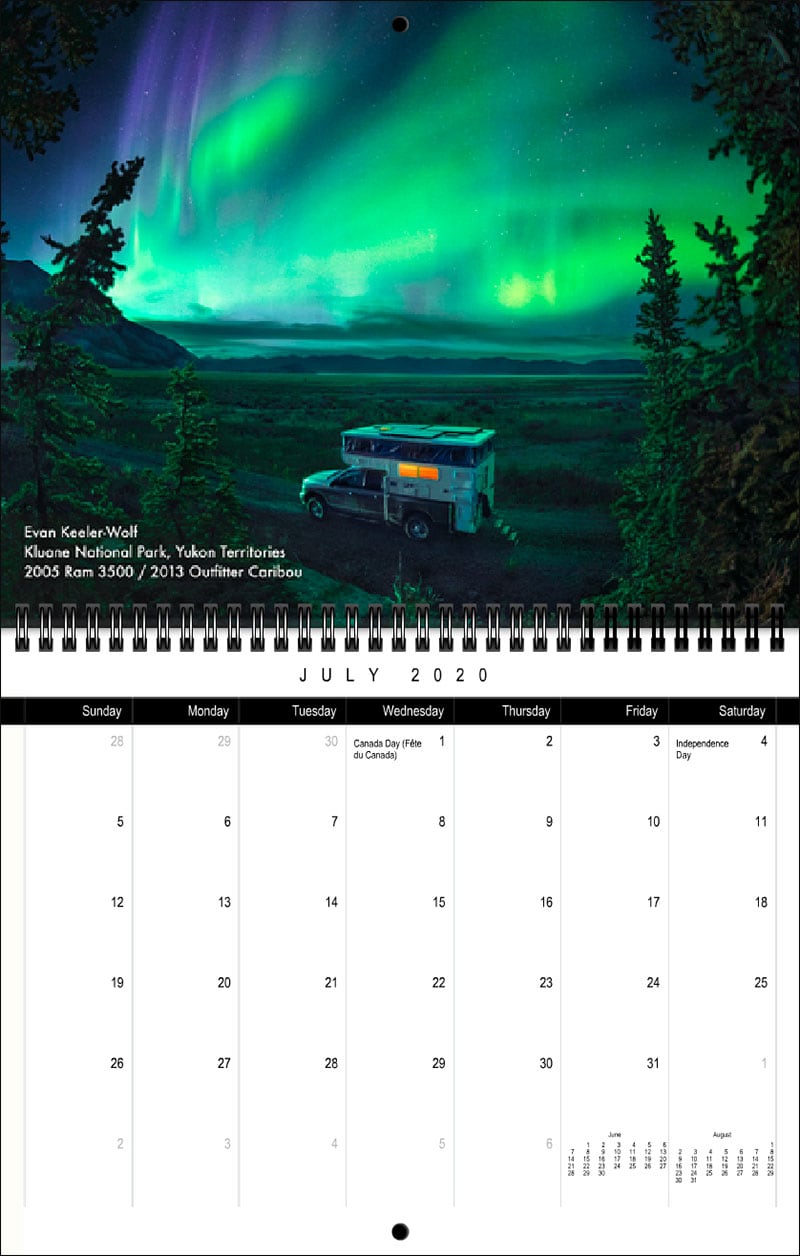 2020 TCM Calendar July