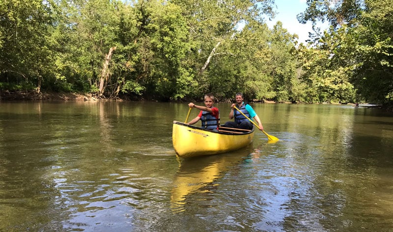 Canoe At Mohican State Park