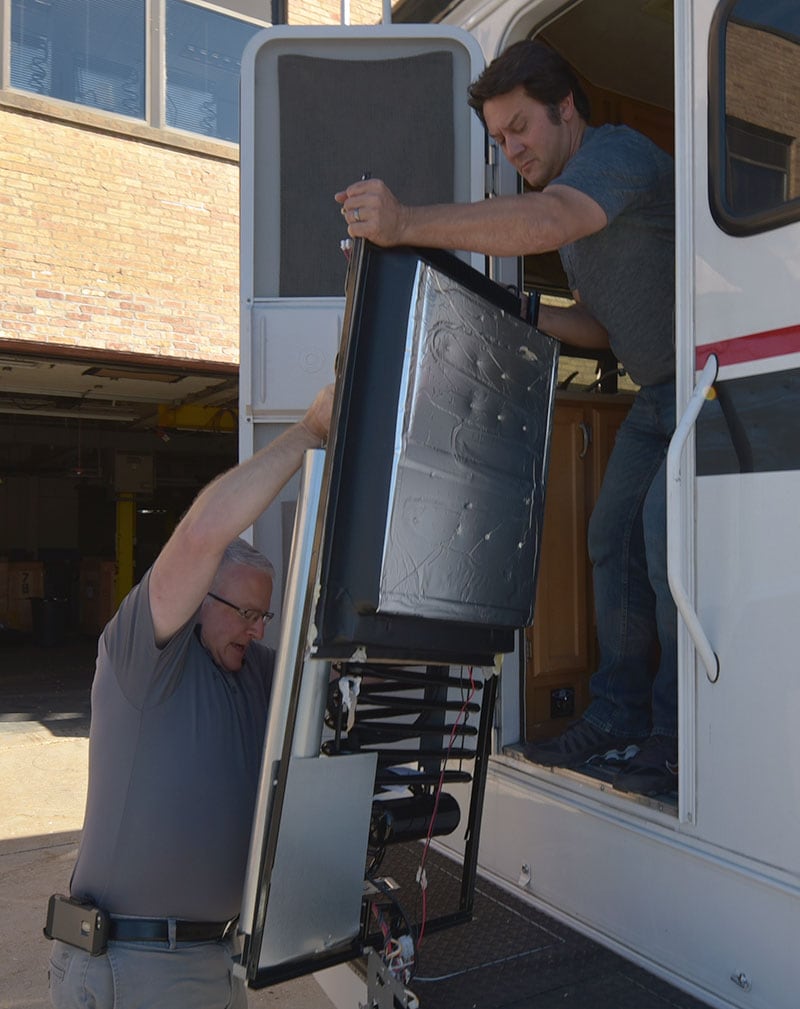 Dometic Refrigerator Install Rear Assembly In Door