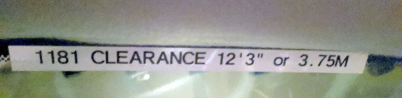 Lance 1181 Height Label