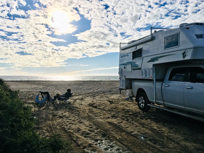 Pull Off On The Beach And Camp Baja