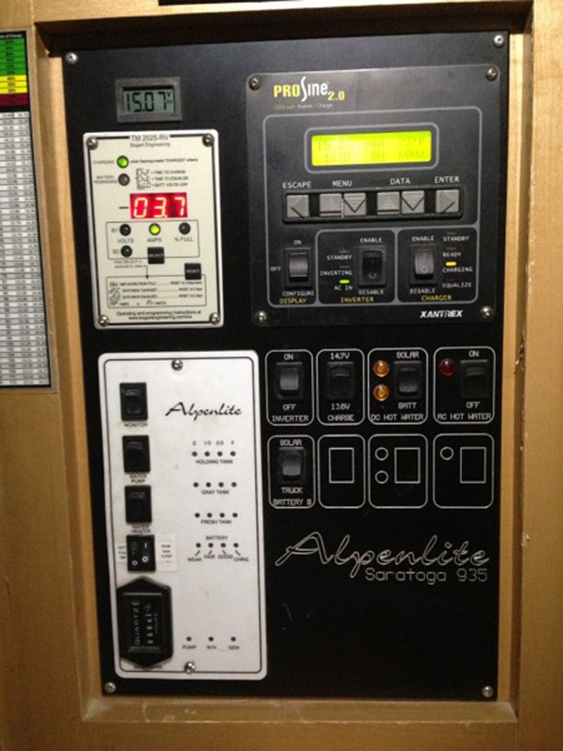 Camper Battery Monitor From Basement