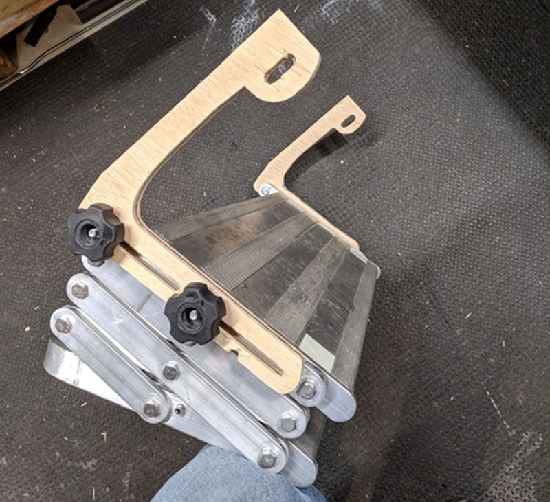 Glowstep Mounting Brackets Made Out Of Wood