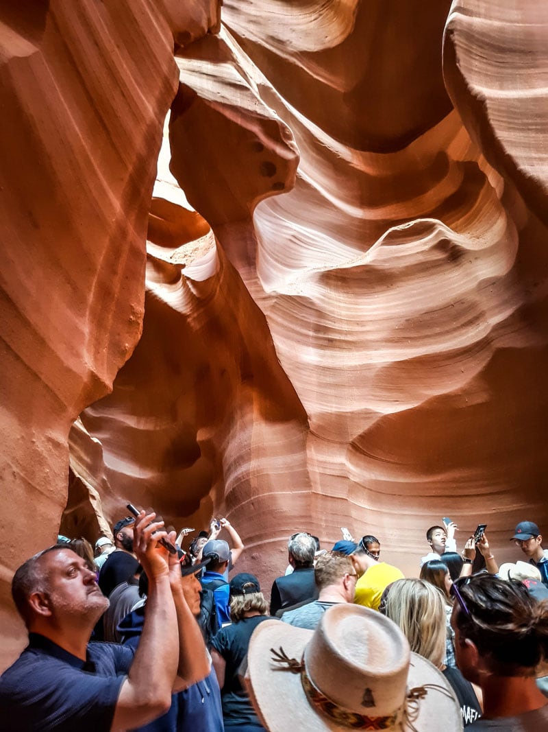 Page AZ Antelope Canyon Crowded 2019