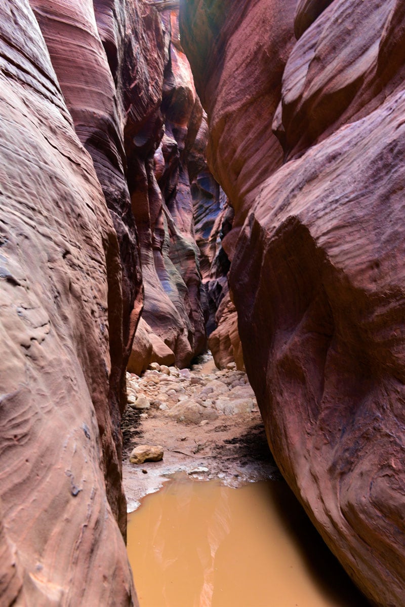 Water In Slot Canyons