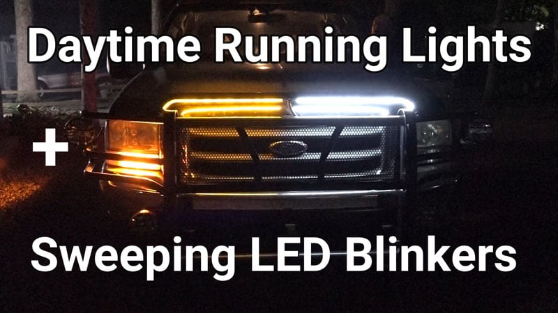 Daytime Running Lights And Sweeping LED Blinkers