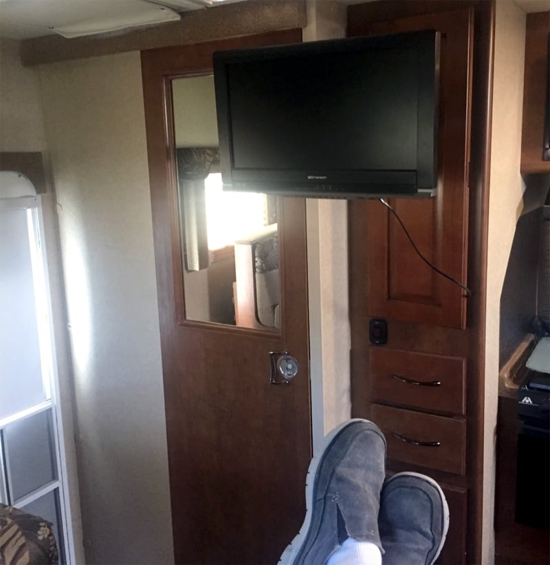 Dinette TV For Easier Viewing