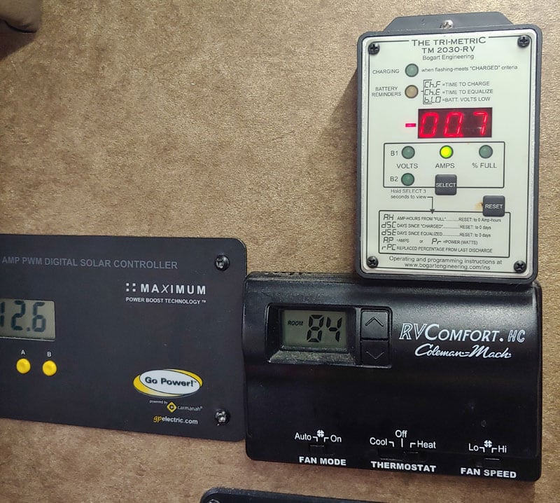 Trimetric 2030 RV Power Draw