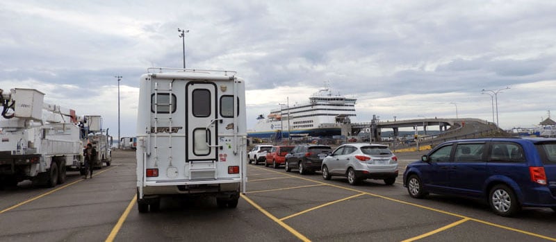 Waiting To Load For The Newfoundland Ferry