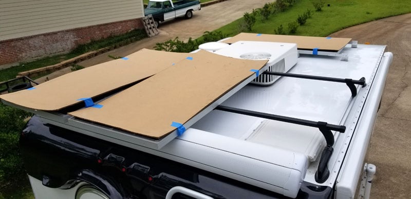 200 Watt Solar Panel Mounting Locations On Truck Camper