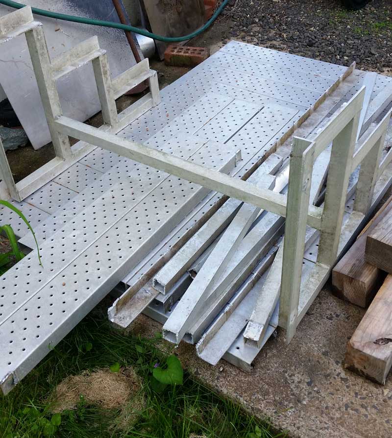 Aluminum Deck Fabrication Project Parts