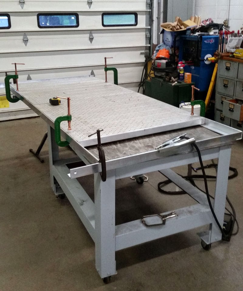 Aluminum Deck Fabrication Project Shop