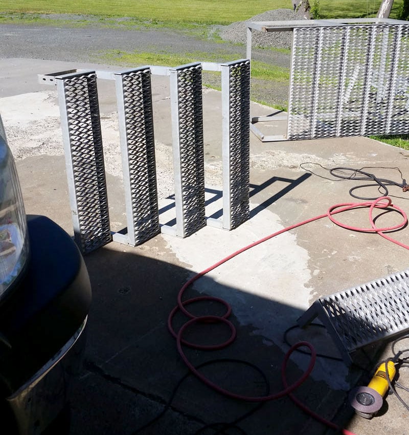 Aluminum Deck Fabrication Project Steps