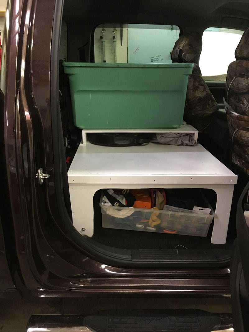 Back Seat Platform For Organized Storage 7