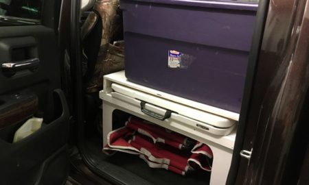 Back Seat Platform For Organized Totes And Chairs