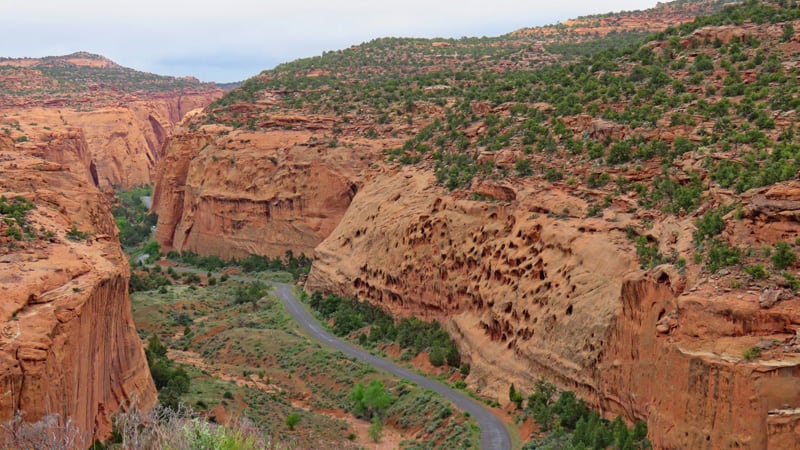 Burr Trail Paved Road Once Dirt