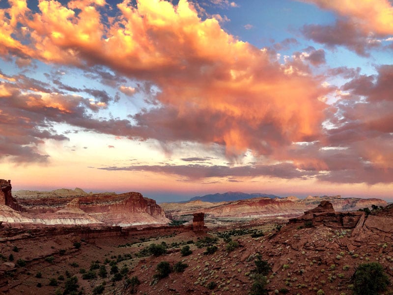 Capitol Reef National Park Beauty Sky