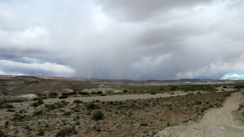 Cathedral Valley Clouds Start