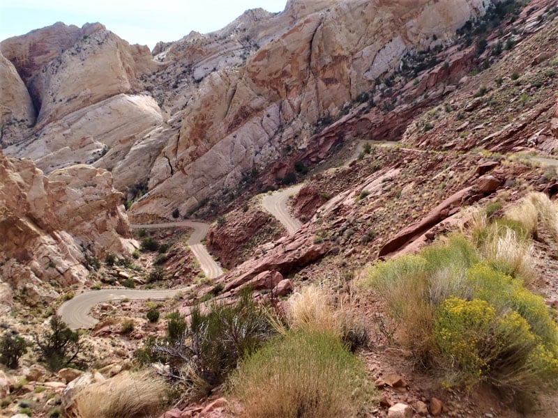 Just A Couple Of The Burr Trail Switchbacks