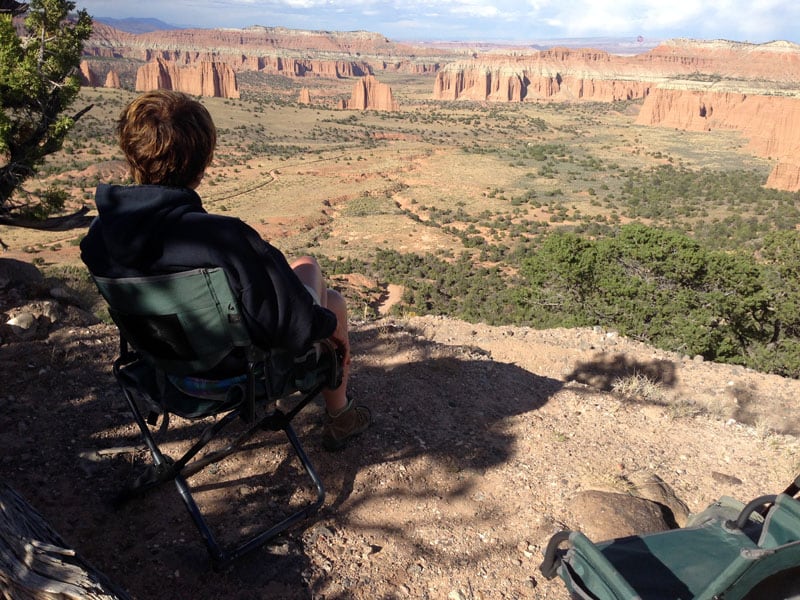 View From Cathedral Valley Camp