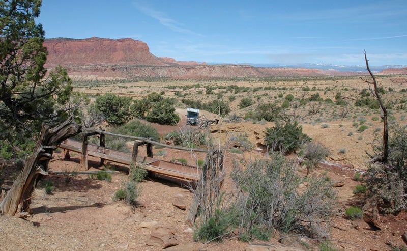 Water Trough at Wolverine Creek on Wolverine Trail