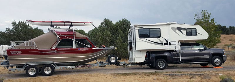 Dave Riddle Host Camper Towing Boat