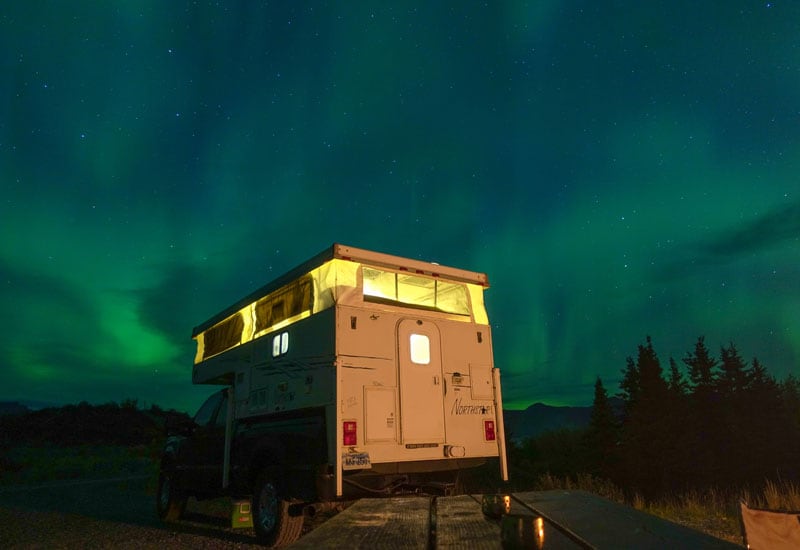 Northstar Camper With Aurora Lights