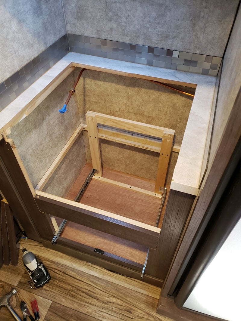 Oven Removed In Camper