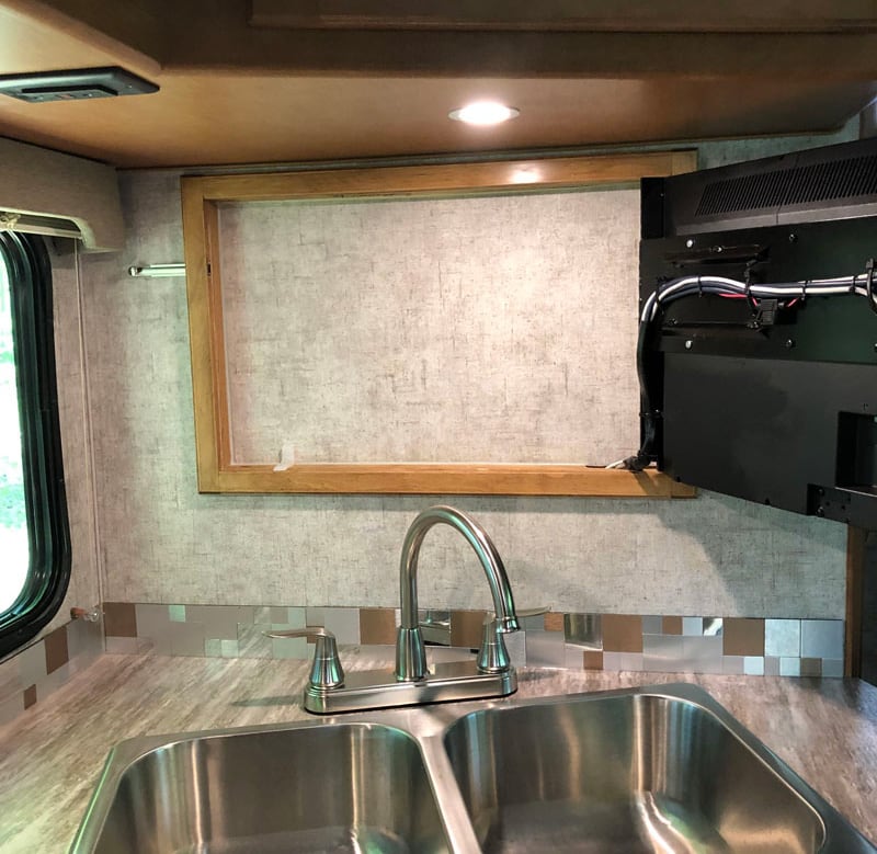 12V Flush Mount TV Framed Out