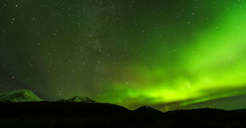 Aurora Borealis Haines Junction In The Yukon