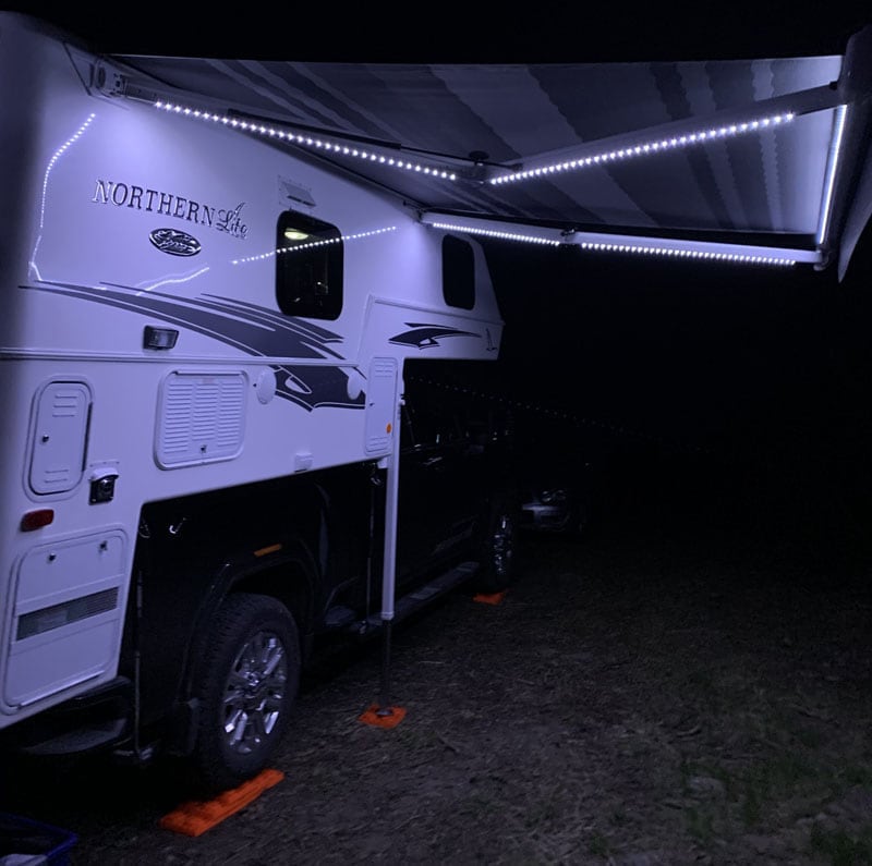 Northern Lite Campers Side Power And LED Awning