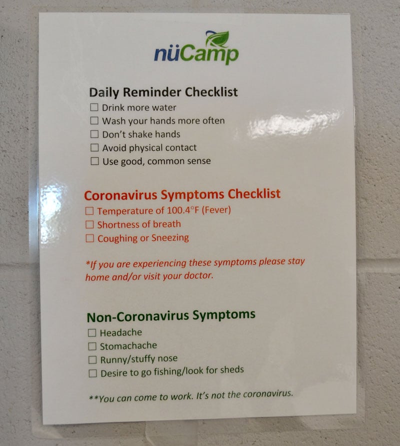 NuCamp Coronavirus Best Practices