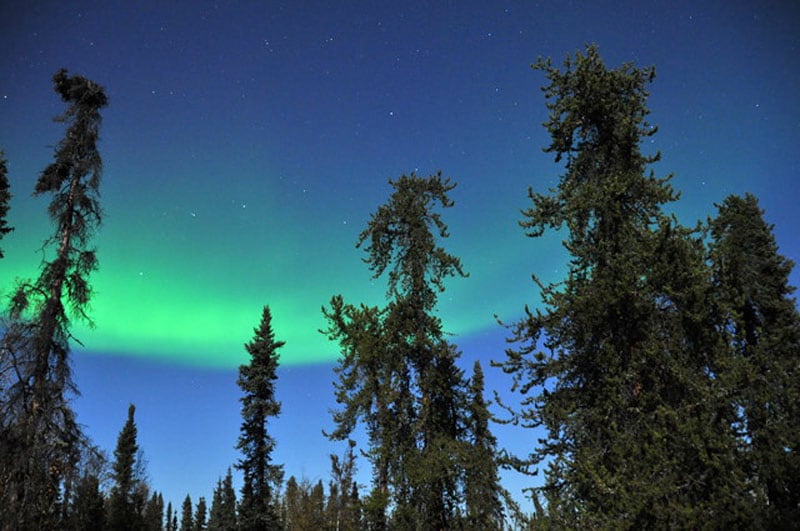 Prelude Lake Territorial Park Northern Lights