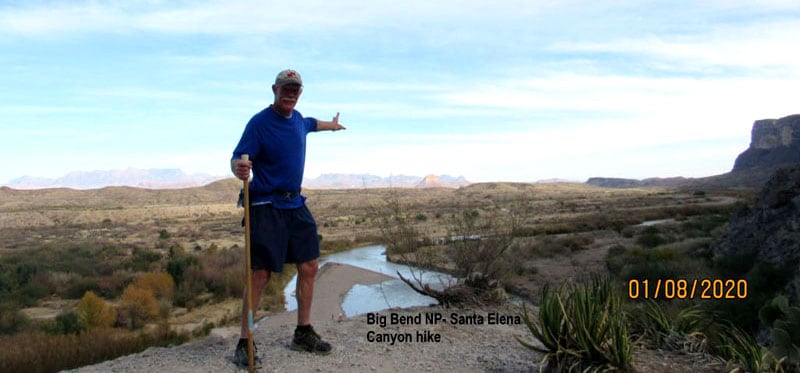 Big Bend Panoramic View While Hiking Santa Elena Canyoun